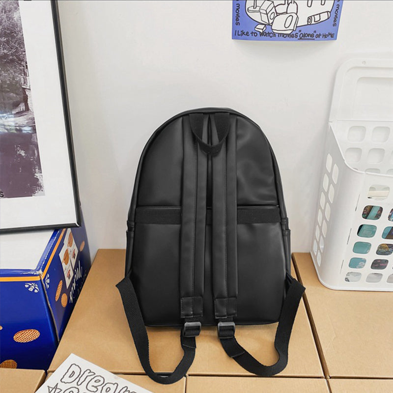 Sac à dos zippé en cuir PU