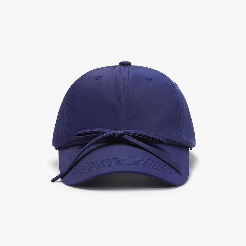 Casquette de baseball en coton avec nœud noué
