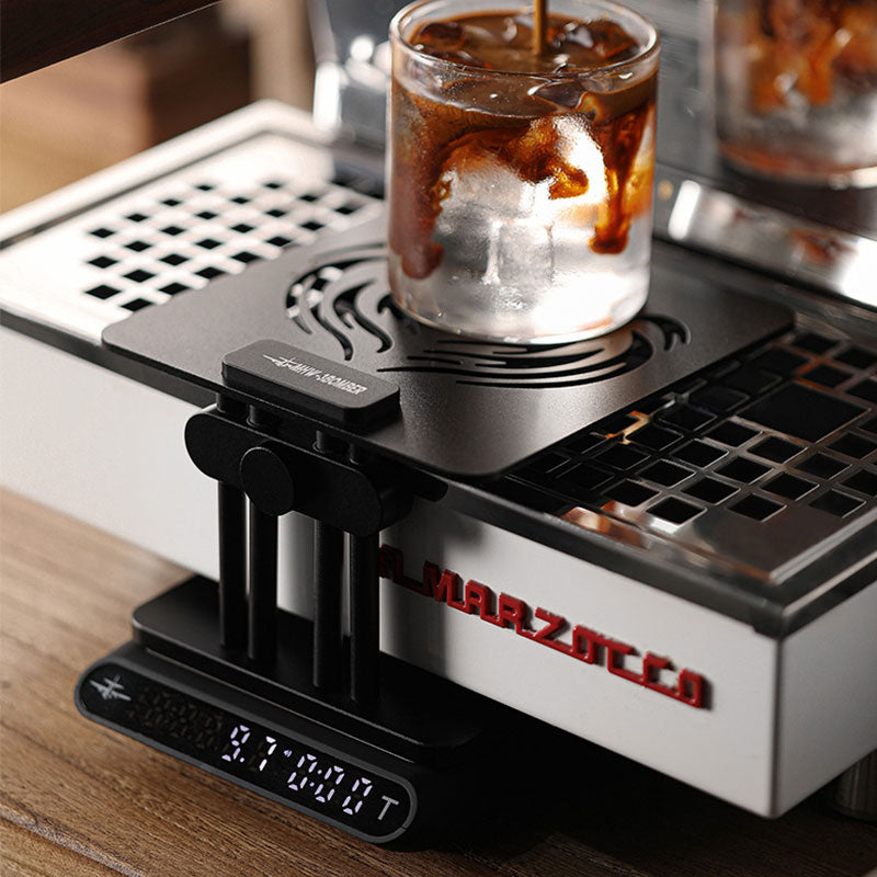 MHW-3BOMBER Adjustable Height Coffee Weighing Rack with Silicone Non-slip Base Electronic Scale Stand Waterproof Barista Tools