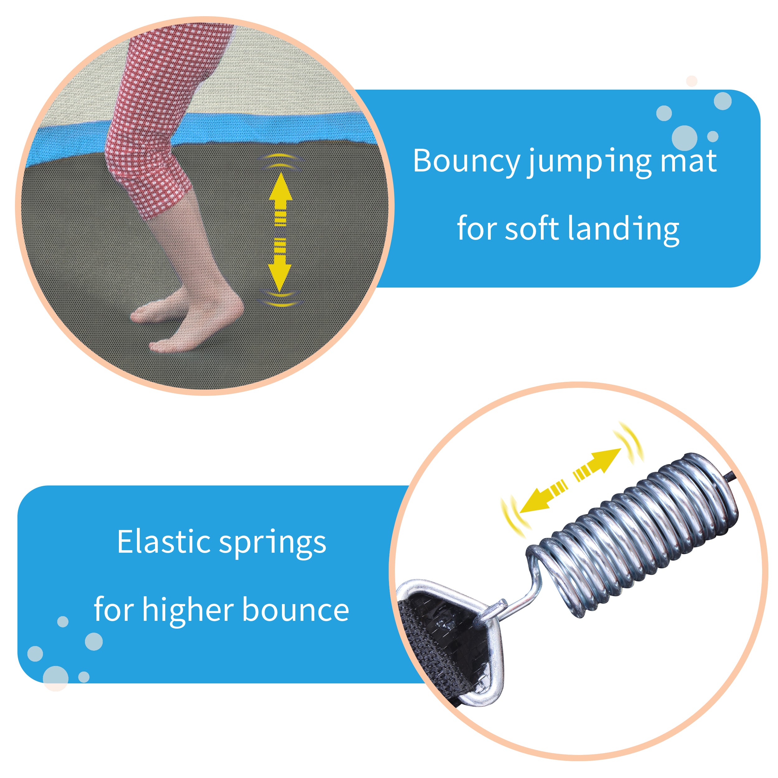 Trampoline pour tout-petits de 55 pouces avec filet de sécurité et balles, mini trampoline intérieur/extérieur pour enfants