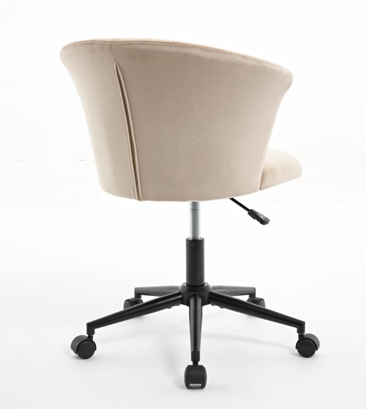 Chaise de bureau pivotante en velours en forme de fleur pour la maison, le bureau ou la chambre à coucher