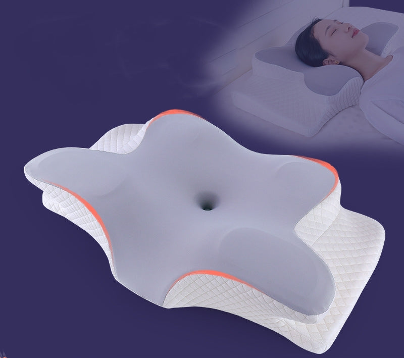 Oreiller cervical ergonomique pour dormir, oreiller de soutien orthopédique, inodore, contour, douleur au cou, oreiller en mousse à mémoire de forme