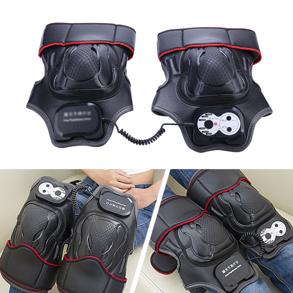 1 paire de masseurs de physiothérapie pour le genou, appareil de massage portable et efficace pour soulager la douleur due à l'arthrite et à la chaleur