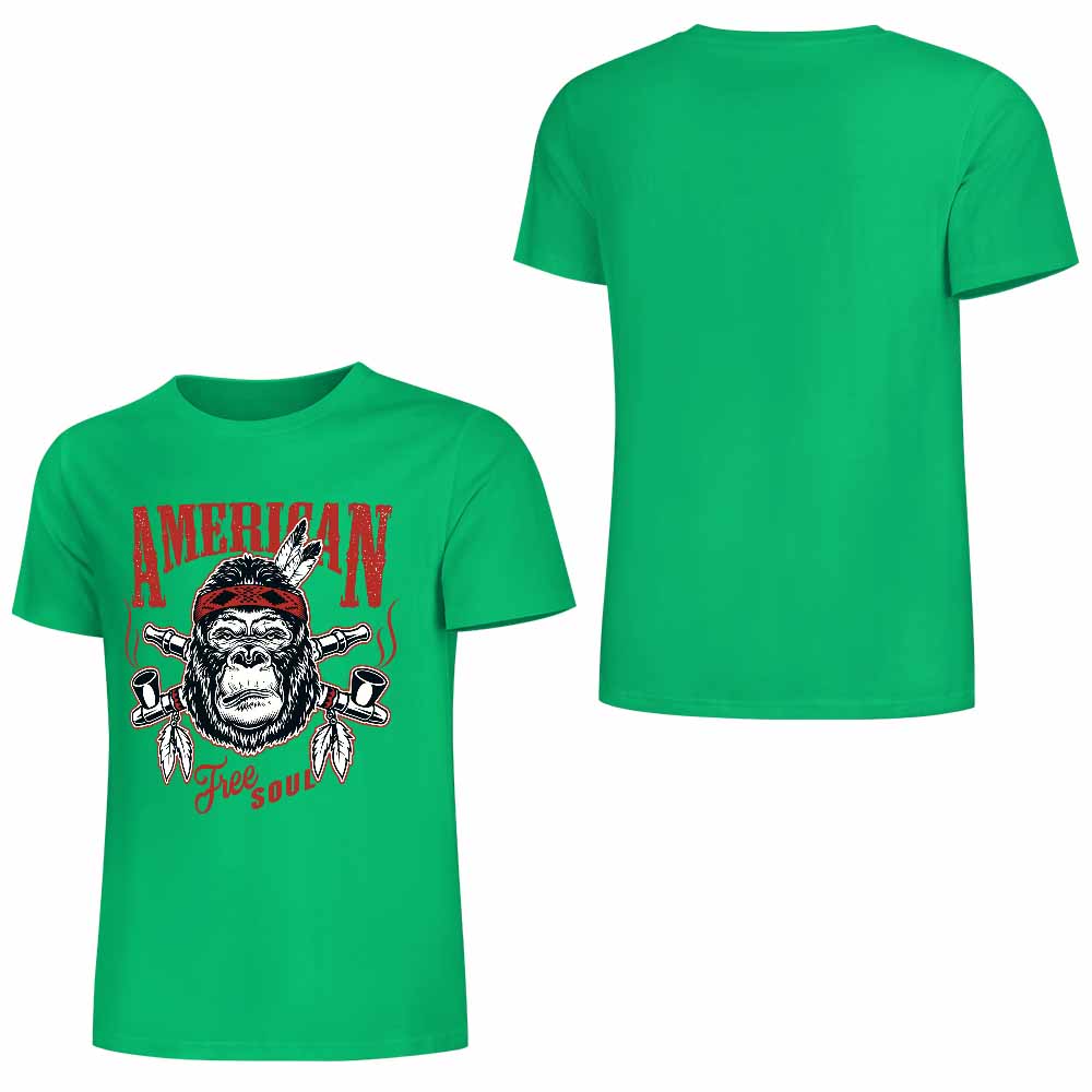 New 2025 Pure cotton short sleeved T-shirt Front print Multiple colors