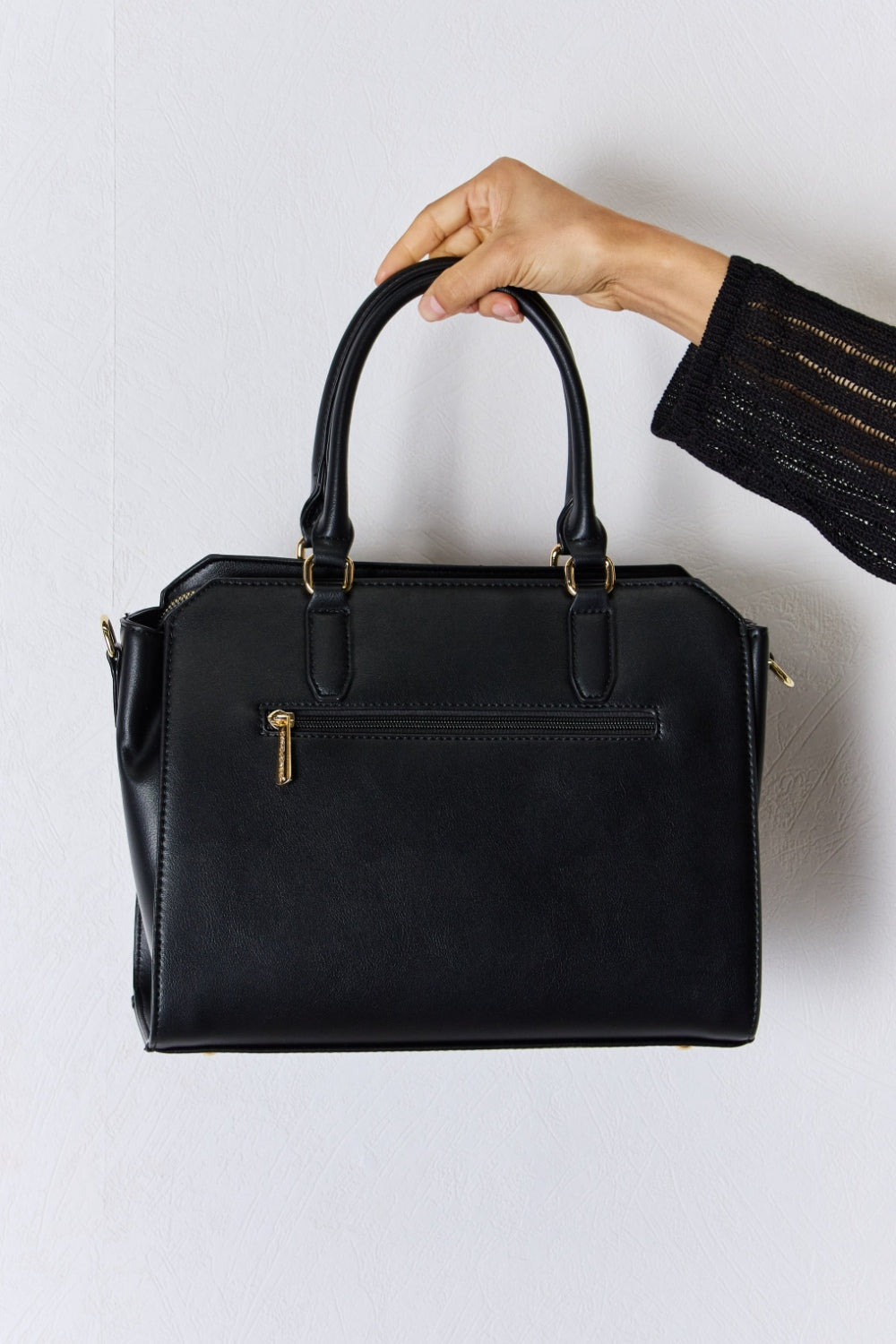 Sac à main en cuir PU texturé David Jones