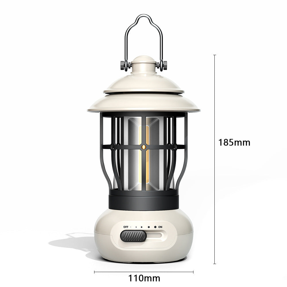 Camping Ligjt Outdoor Ambience Lighting Camping Light Vintage Horse Light Gift USB Charging Tent Camp Lamp