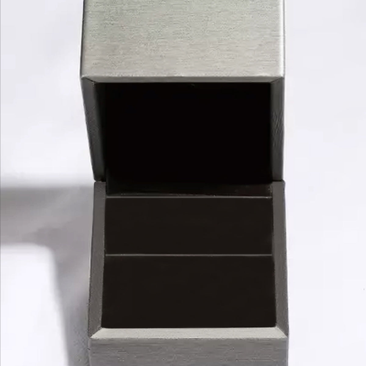 Bague géométrique en argent sterling 925 et zircon