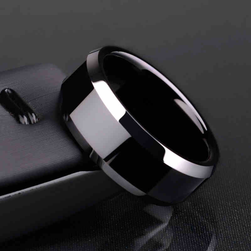 Bague Homme Titane Noir