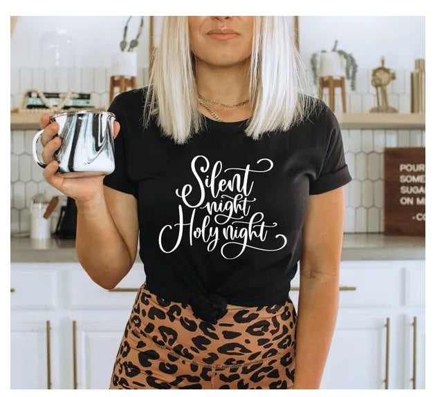 Christmas Shirt, Oh Holy Night Shirt, True Christmas Shirt, Women Christmas, Christian Christmas Shirt, Christmas Gift, Christmas Song Shirt