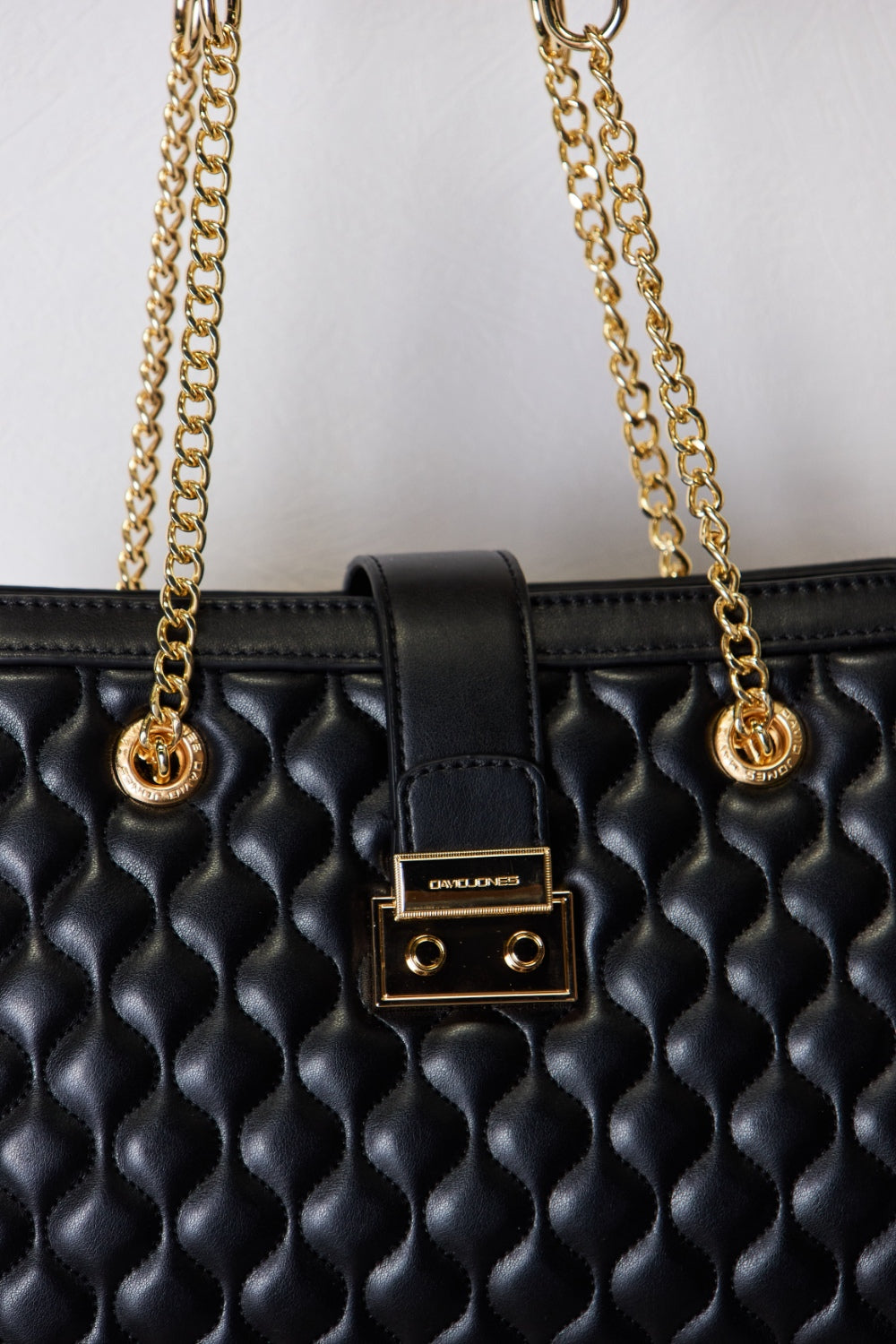 Sac à main en cuir PU matelassé David Jones