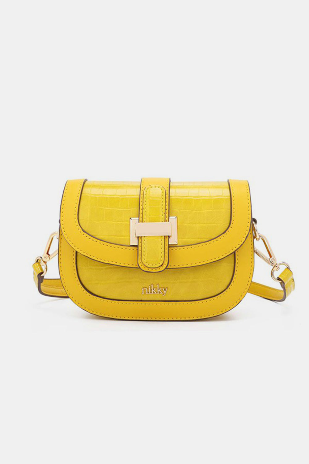Sac bandoulière en relief crocodile Nicole Lee USA