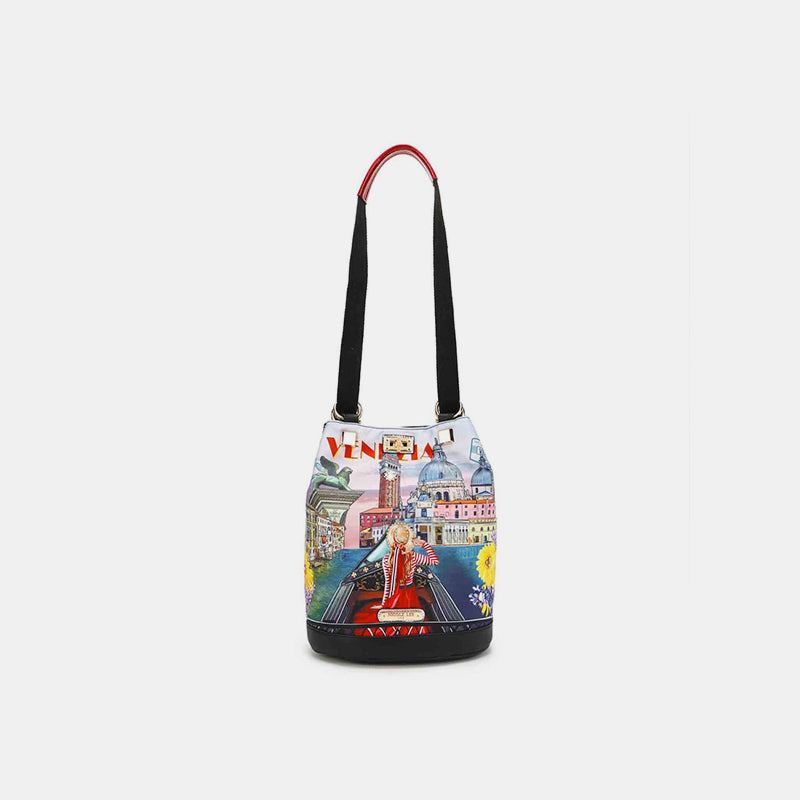 Sac à dos seau multifonctionnel en nylon Nicole Lee USA