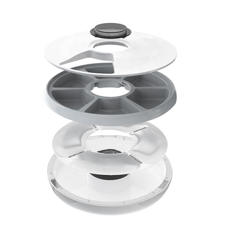 Gamelle électronique intelligente pour chien et chat, 6 plateaux de repas, distributeur automatique de nourriture pour animaux de compagnie, minuterie