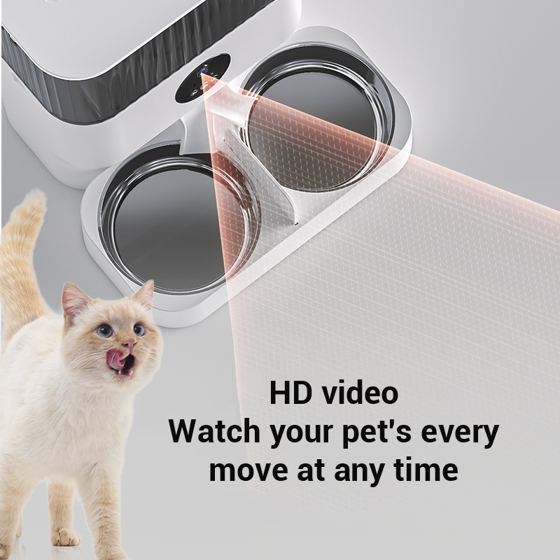 Dudu Distributeur automatique de nourriture pour animaux de compagnie, alimentation pour chats et chiens, minuterie d'alimentation automatique pour chats, fournitures pour animaux de compagnie