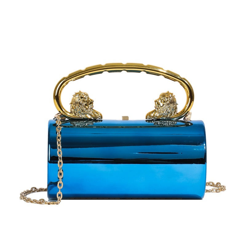 Sac à main tendance pour femme, sac polyvalent en acrylique de couleur unie, sac à bandoulière avec chaîne