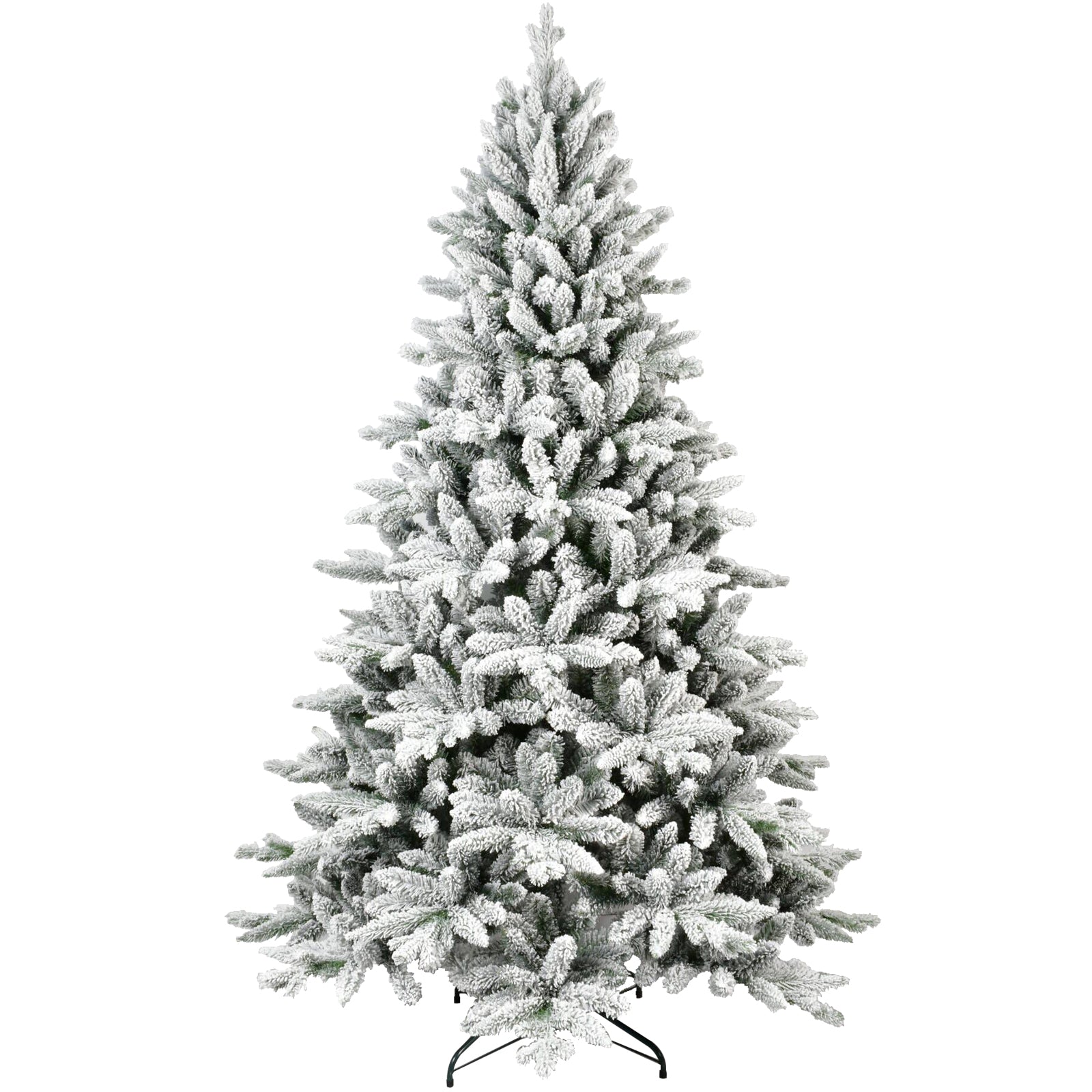 Sapin de Noël floqué en PE et PVC de 1,5 m