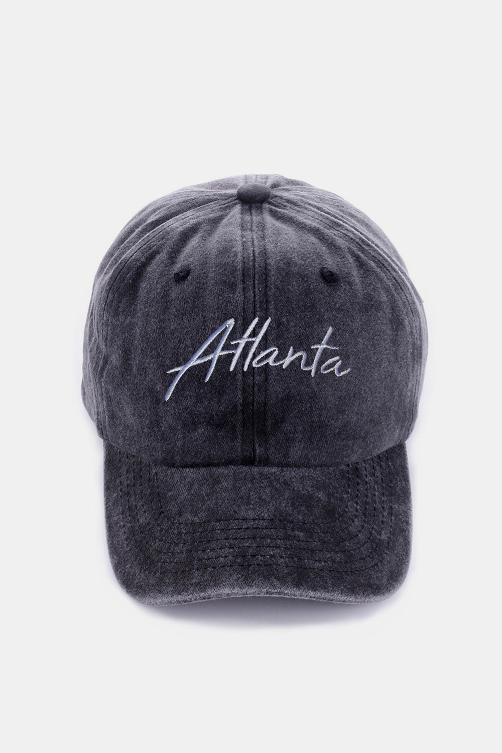 Casquette de baseball brodée Zenana Washed ATLANTA
