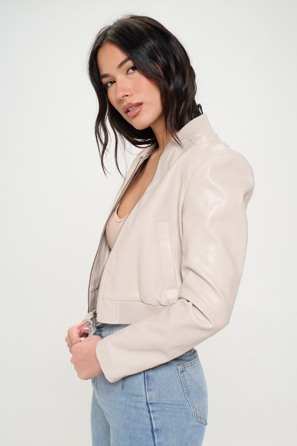 Veste bomber courte zippée Coalition LA