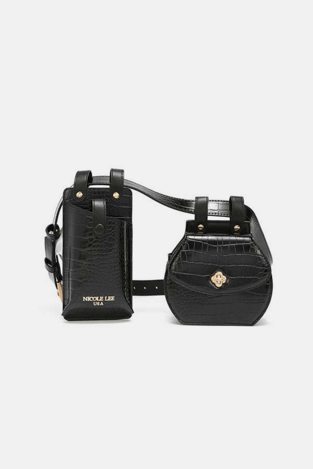 Sac ceinture texturé Nicole Lee USA 2 pièces