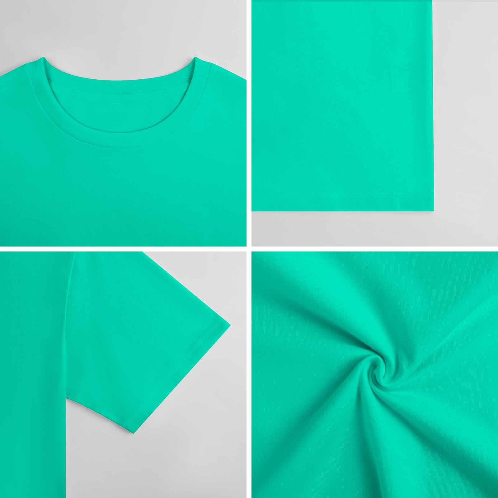 New 2025 Pure cotton short sleeved T-shirt Front print Multiple colors