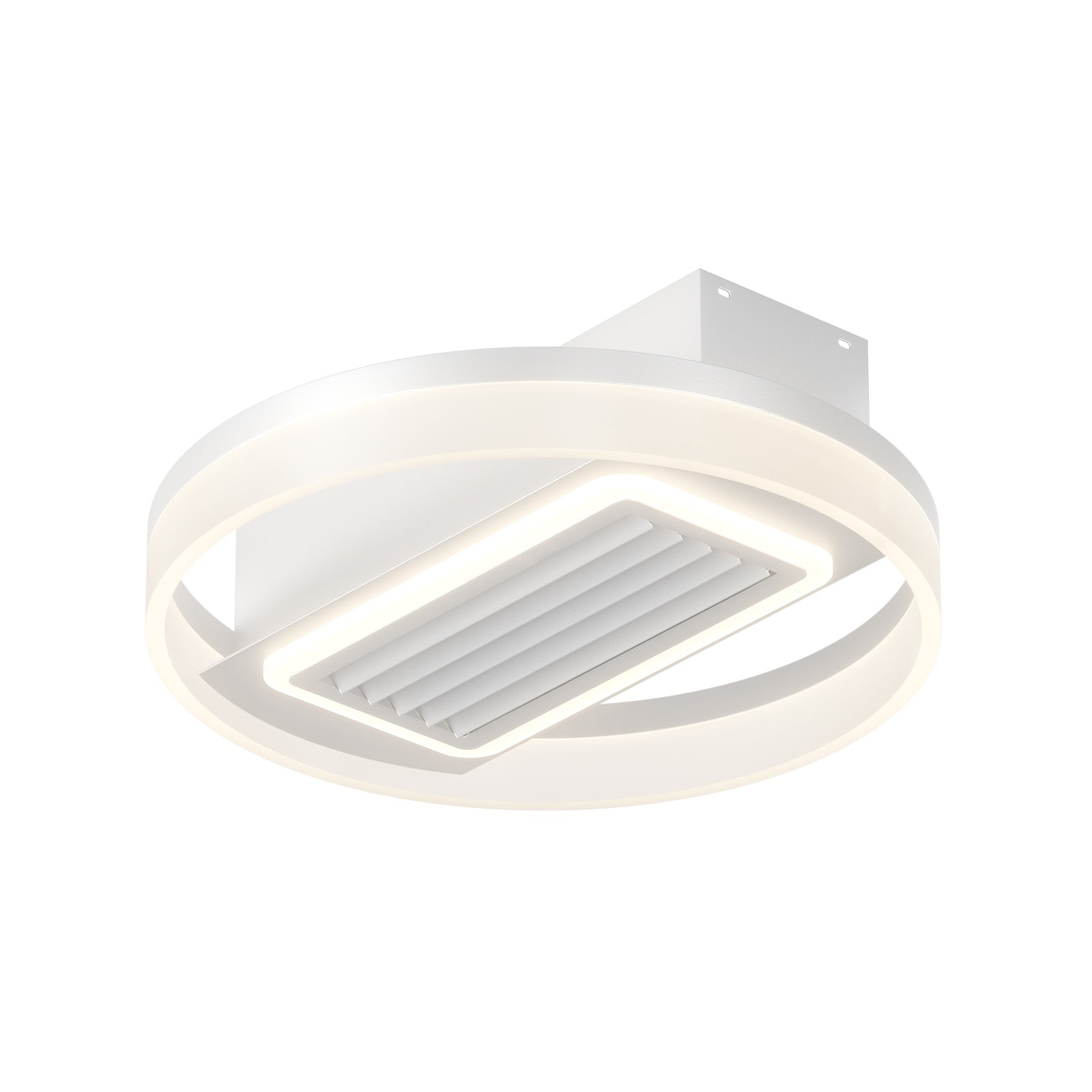Lampe de ventilateur sans pales avec lumières LED à intensité variable