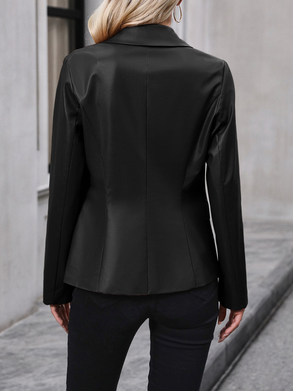 Blazer à col boutonné Ivy Lane