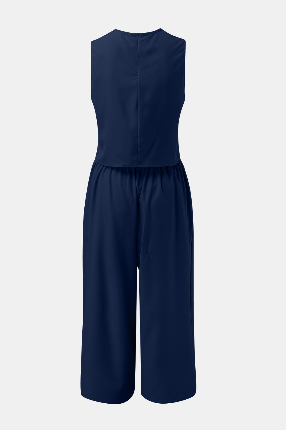 Ensemble haut à col rond et pantalon large
