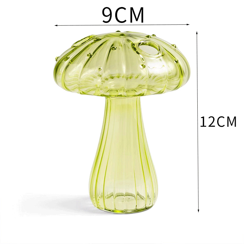 Vase en verre pour champignons, vase d'aromathérapie, arrangement floral hydroponique, décoration pour la maison, vase créatif en verre