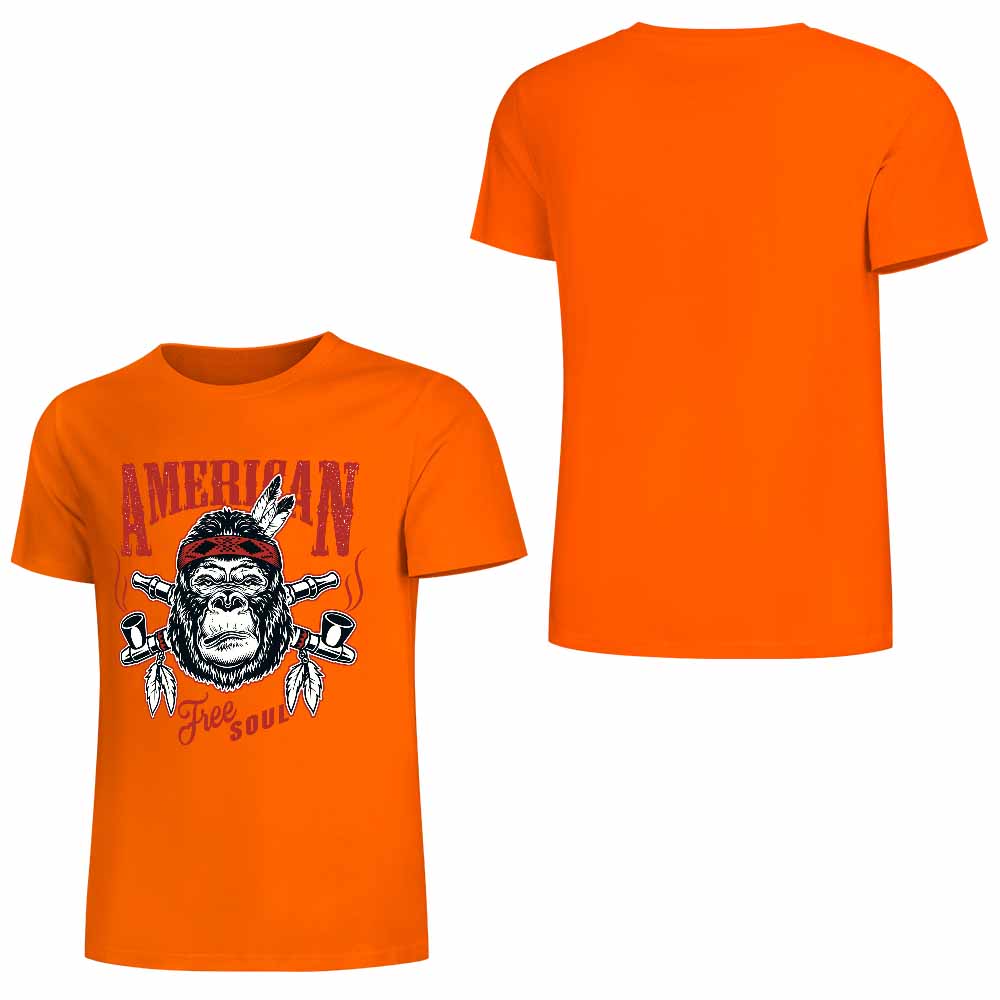 New 2025 Pure cotton short sleeved T-shirt Front print Multiple colors