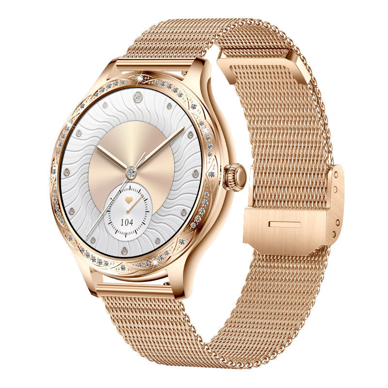 Montre connectée AK60 pour femmes, bracelet de sport haute définition, moniteur de fréquence cardiaque, de pression artérielle, d'oxygène dans le sang, compteur de pas étanche