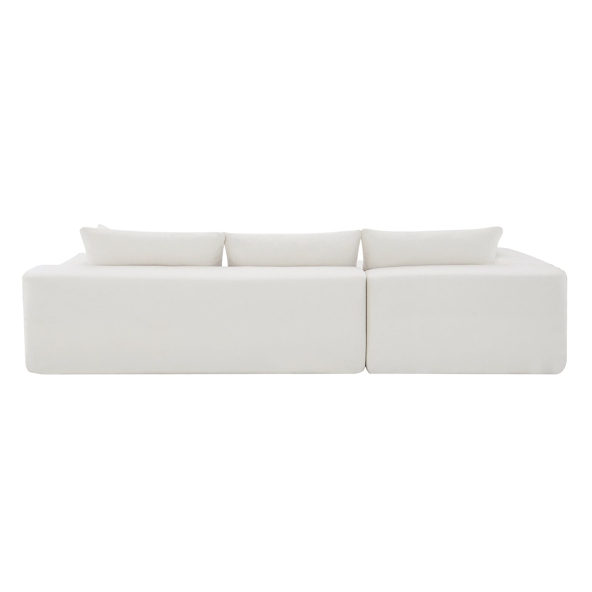Ensemble de canapés de salon modulaires 109 x 68 pouces, style minimaliste moderne, blanc