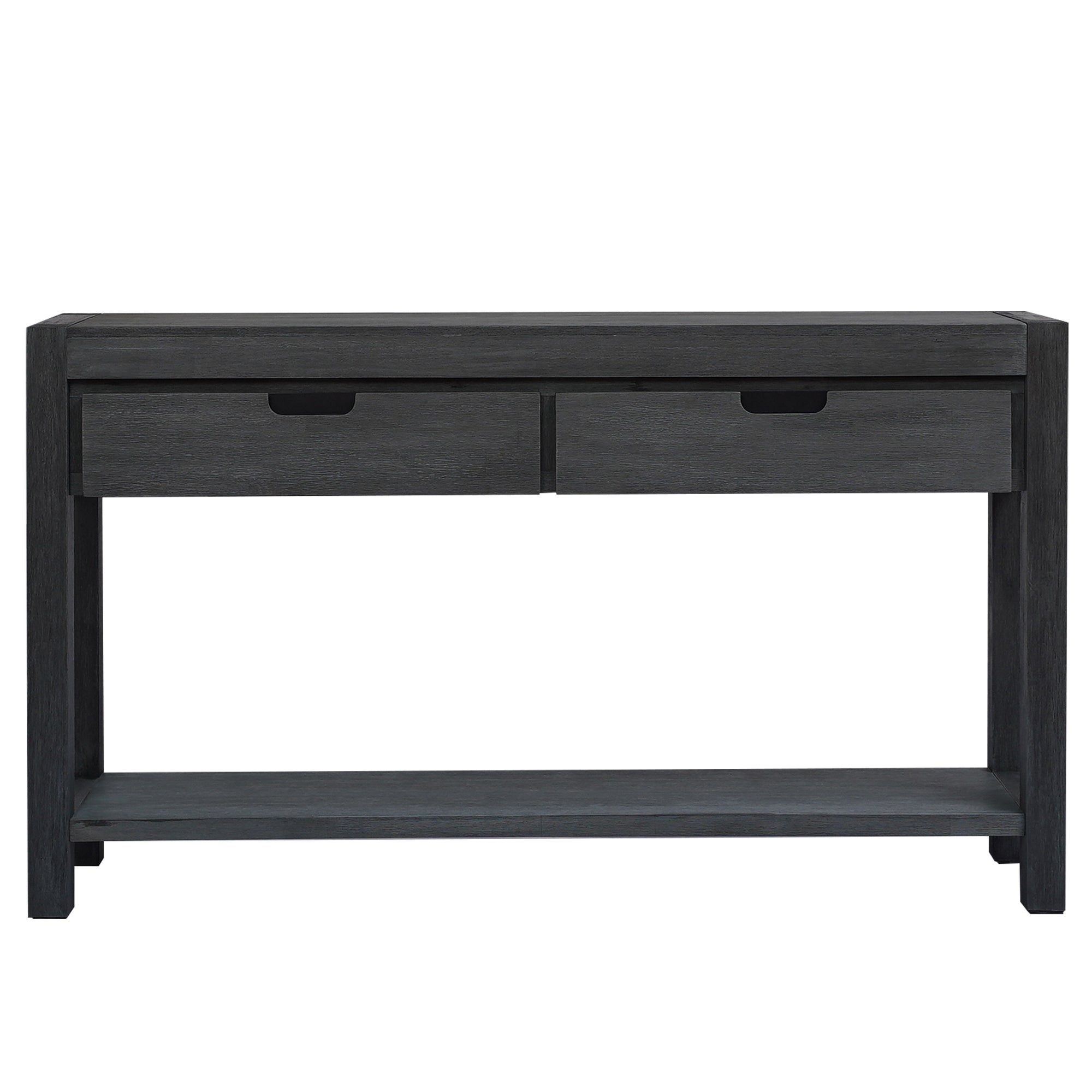 Table console U_STYLE pour entrée, couloir, salon, avec 2 tiroirs et 1 étagère