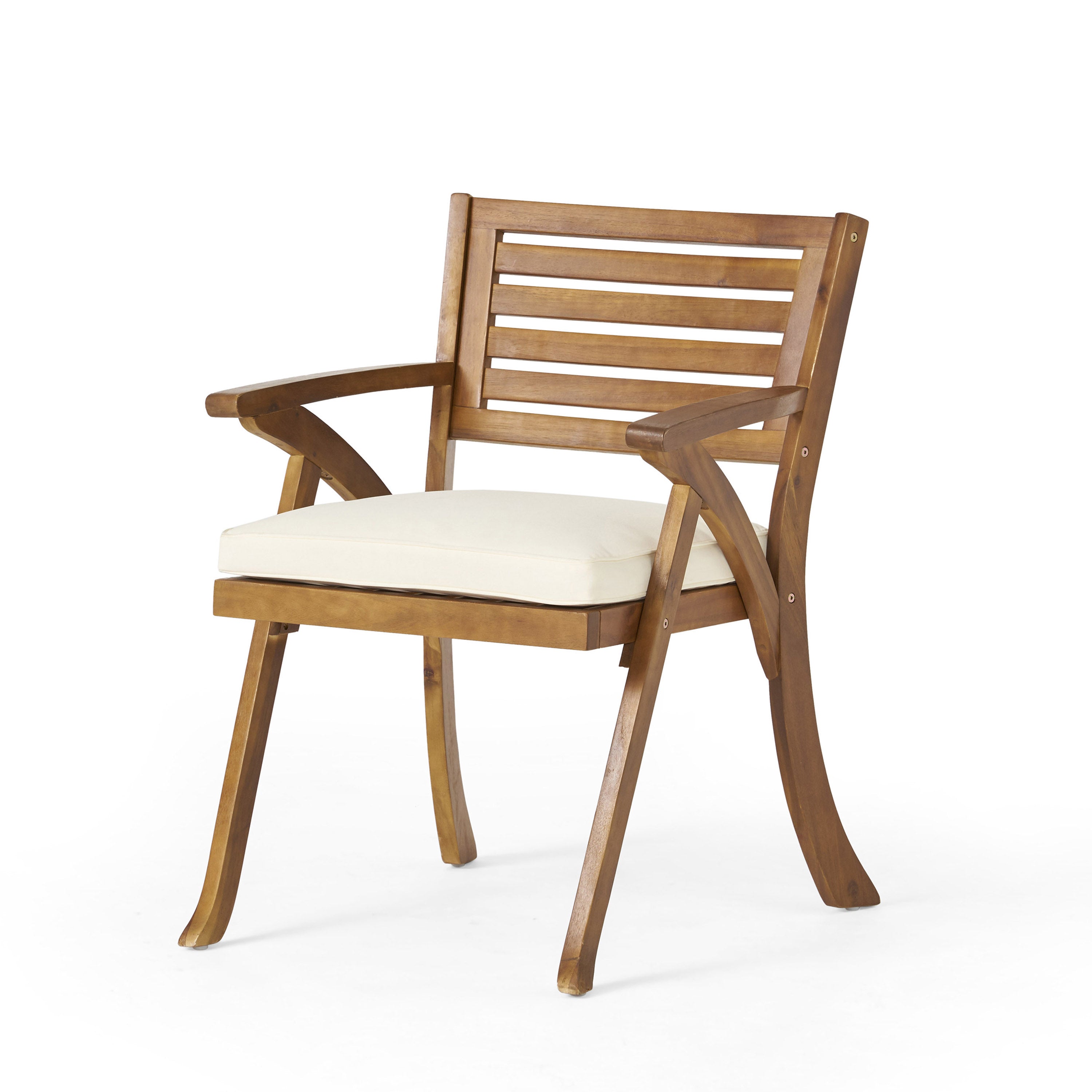 ENSEMBLE DE SALLE À MANGER EN BOIS 5 PIÈCES HERMOSA AVEC COUSSINS