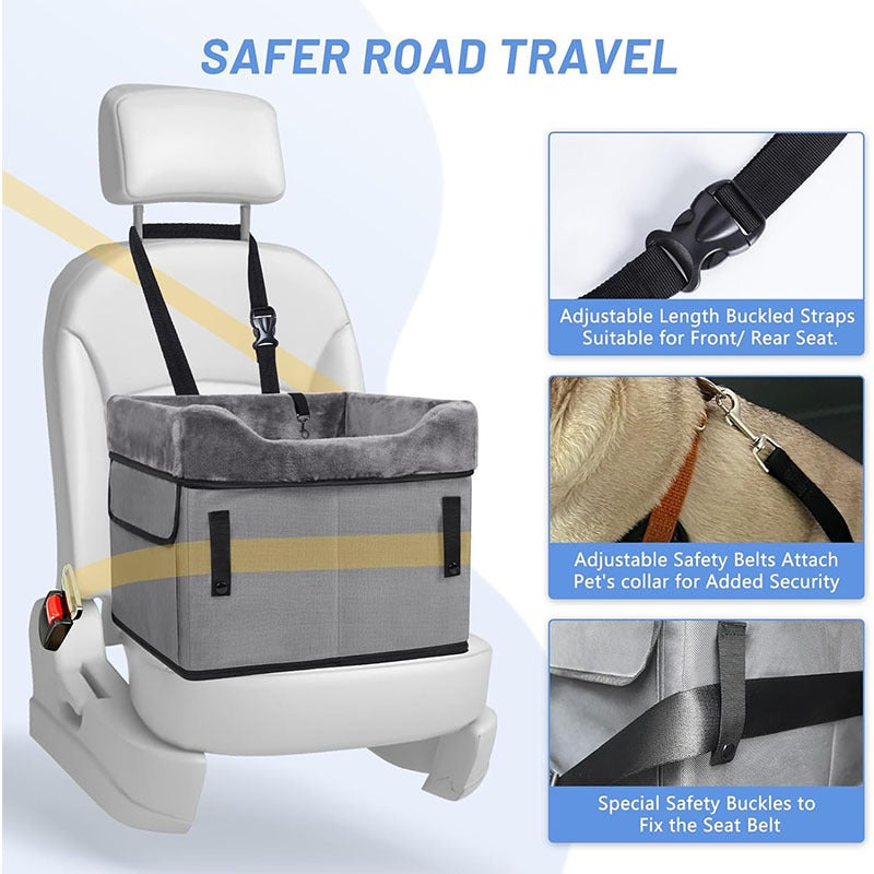 Tapis de voiture pour animaux de compagnie, petits chiens, accessoires de voiture, sièges de voiture anti-salissures, sièges rehausseurs portables pour chiens, paniers pour chiens de voiture