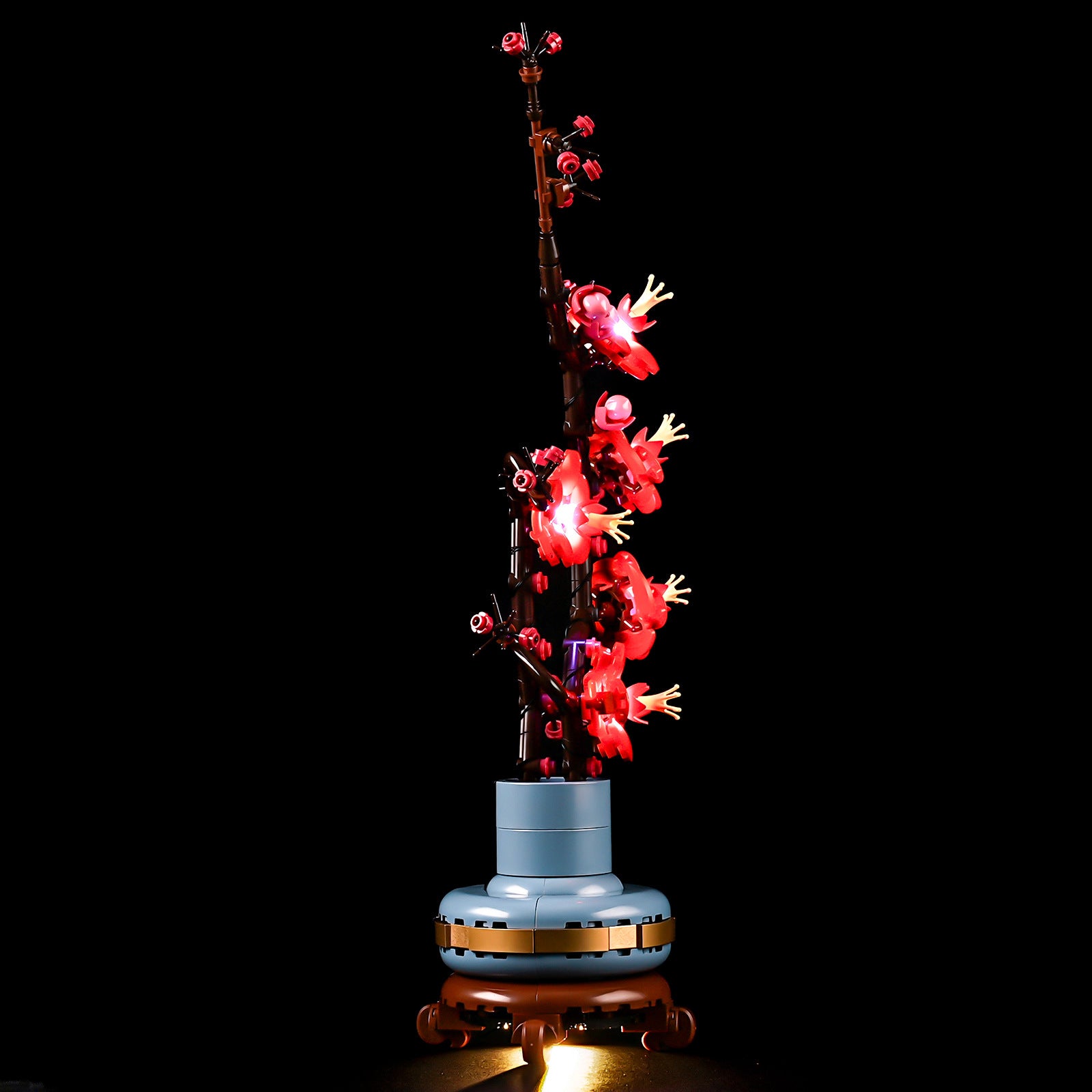 Compatible with LEGO 10369 Plum Blossom LED Lighting Building Blocks Toys Decorative Lights Potted Plants Series