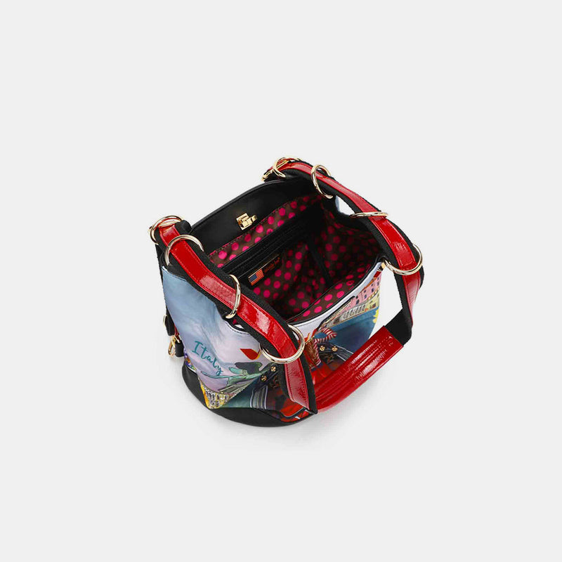Sac à dos seau multifonctionnel en nylon Nicole Lee USA