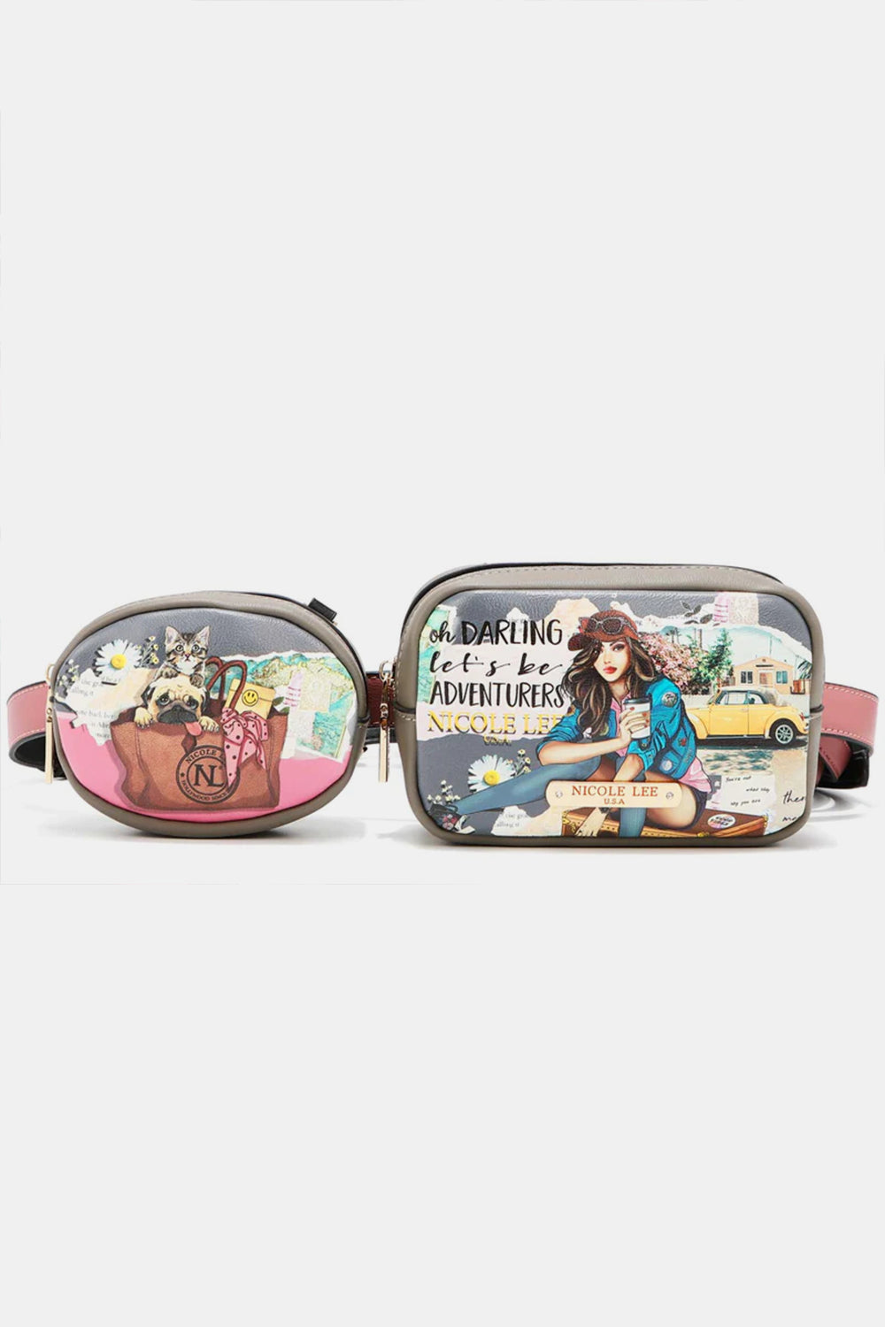 Sac banane double pochette Nicole Lee USA
