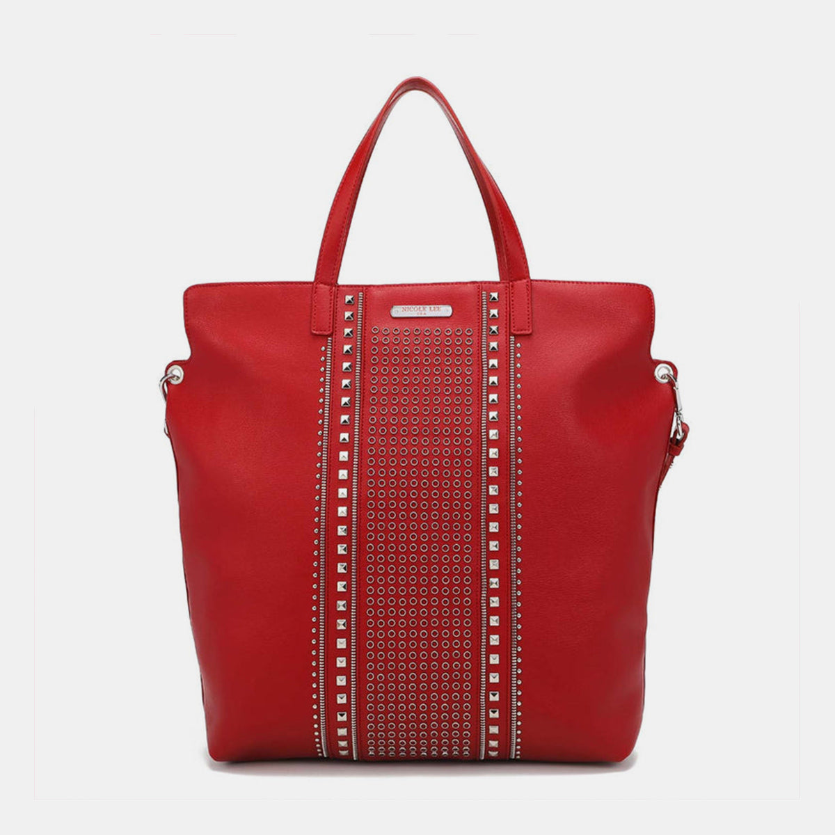 Grand sac fourre-tout clouté Nicole Lee USA