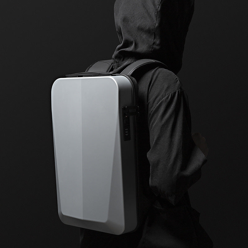 Sac à dos pour homme, sacoche rigide pour ordinateur portable, étanche, avec port USB