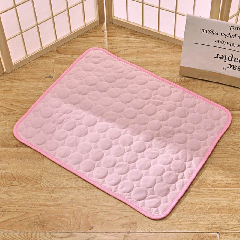 Tapis de refroidissement d'été pour animaux de compagnie, tapis pour chien, tapis en soie glacée, tapis rafraîchissant pour chat