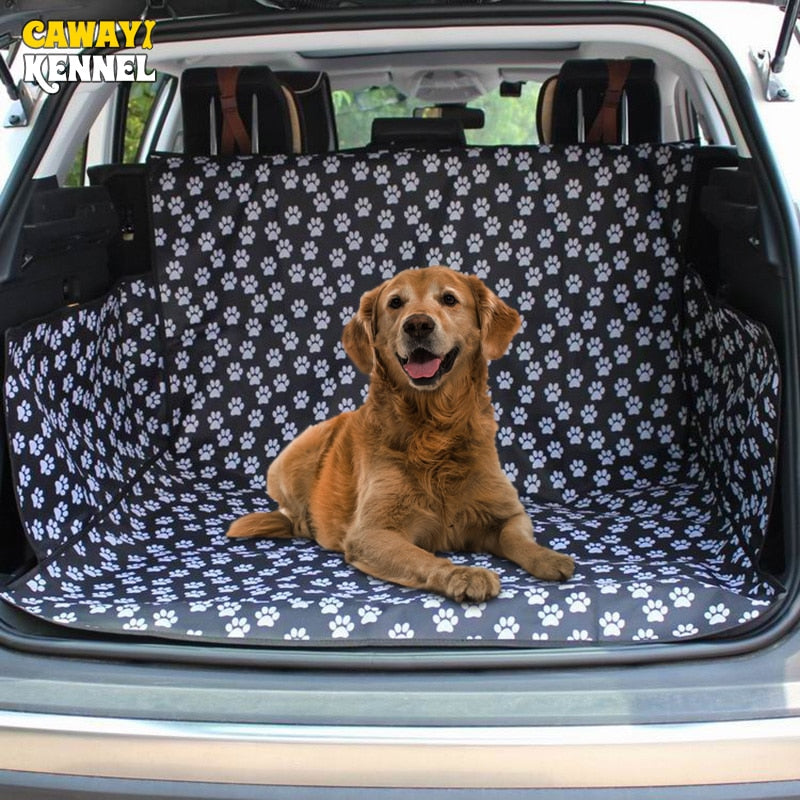 CAWAYI KENNEL Sac de transport pour animaux de compagnie, housse de siège de voiture pour chien, tapis de coffre, protection de transport pour chats et chiens