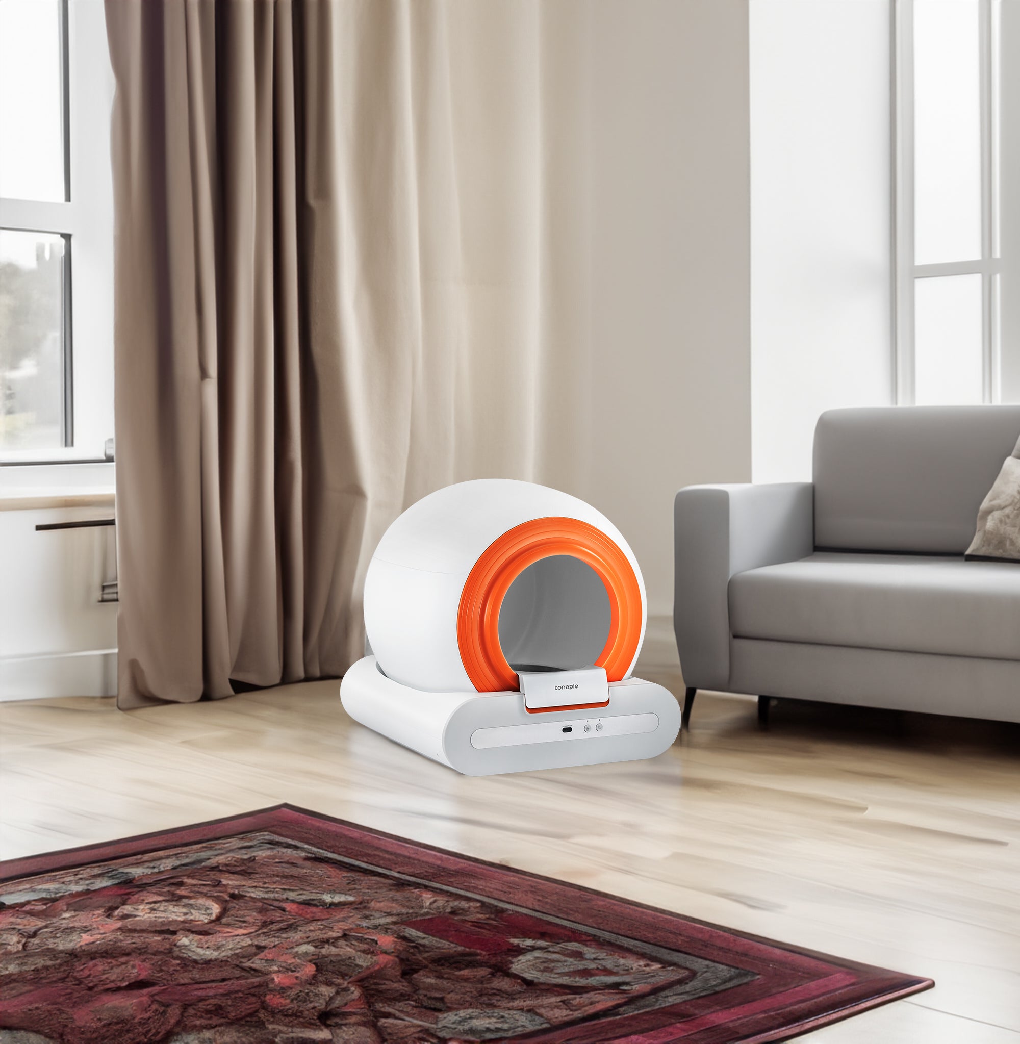Bac à litière intelligent pour chat Bac à litière pour chat autonettoyant Nouveau design