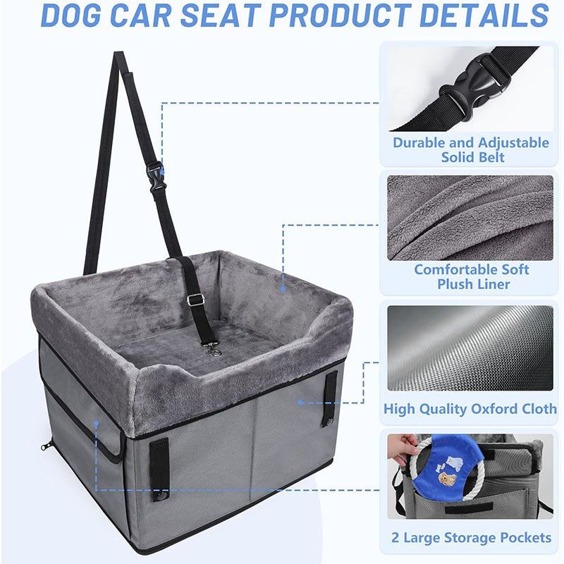 Tapis de voiture pour animaux de compagnie, petits chiens, accessoires de voiture, sièges de voiture anti-salissures, sièges rehausseurs portables pour chiens, paniers pour chiens de voiture