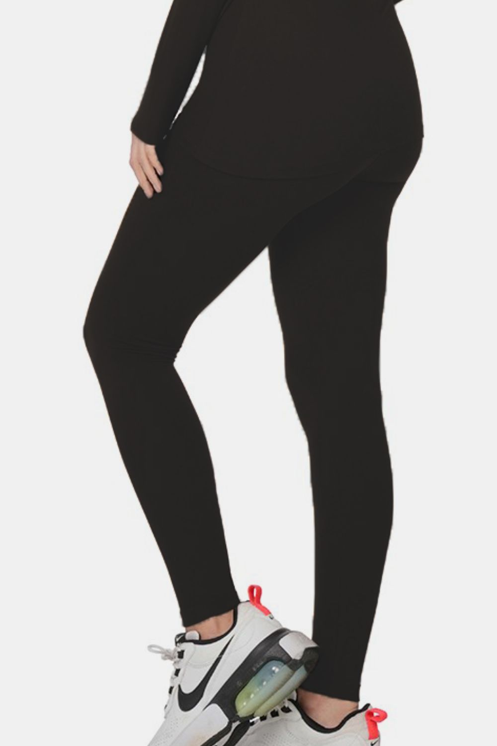 Ensemble de détente Zenana avec haut à col roulé et leggings taille réelle