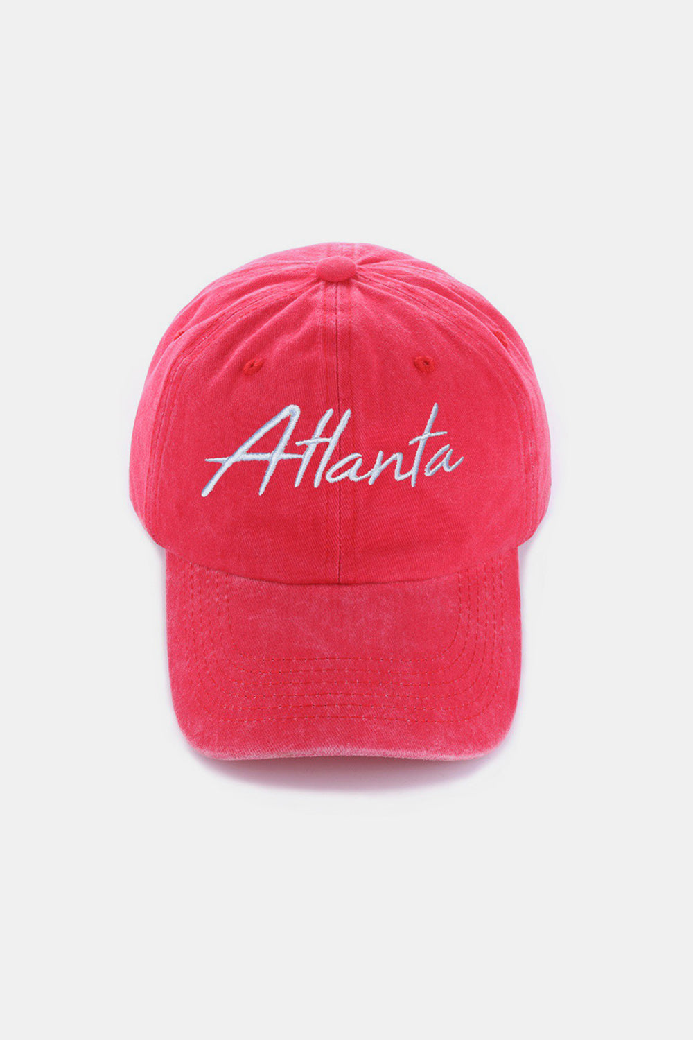 Casquette de baseball brodée Zenana Washed ATLANTA