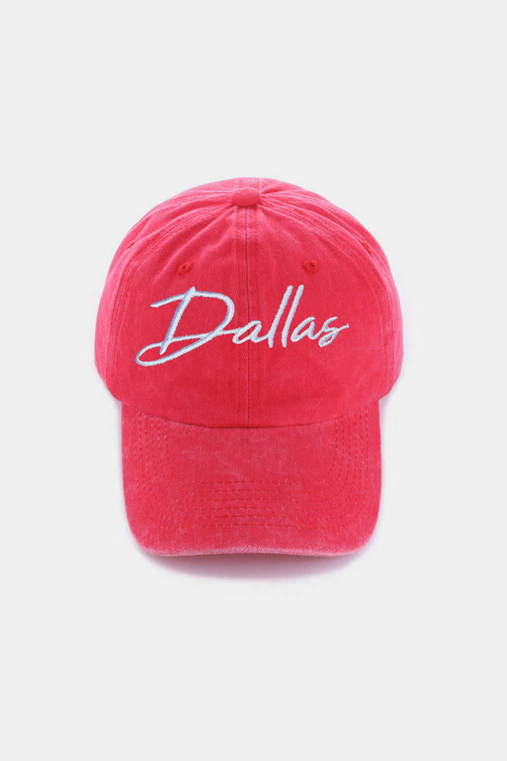 Casquette de baseball brodée Zenana Washed DALLAS