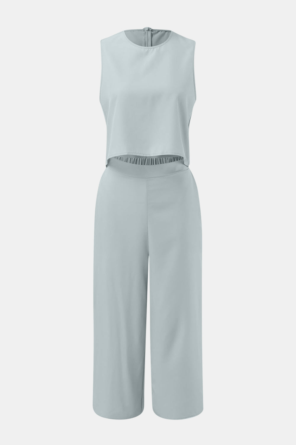 Ensemble haut à col rond et pantalon large