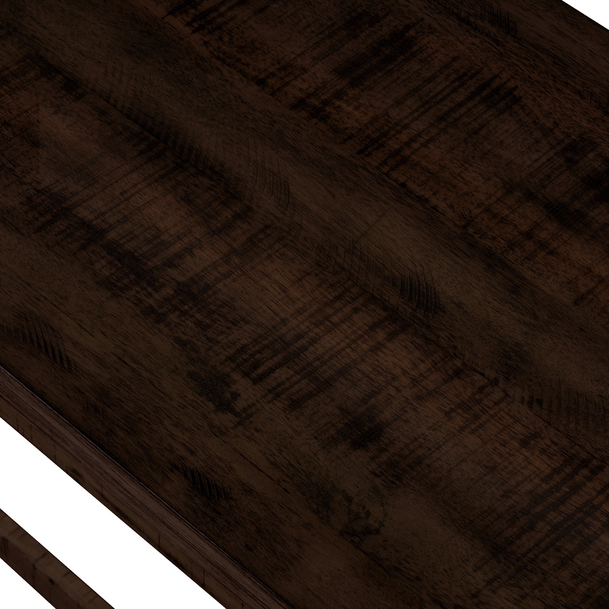 Ensemble de salle à manger de bar rustique TOPMAX 4 pièces avec tabourets rembourrés en tissu et prise de courant, marron