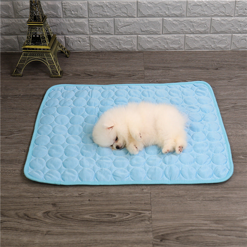 Tapis de refroidissement d'été pour animaux de compagnie, tapis pour chien, tapis en soie glacée, tapis rafraîchissant pour chat