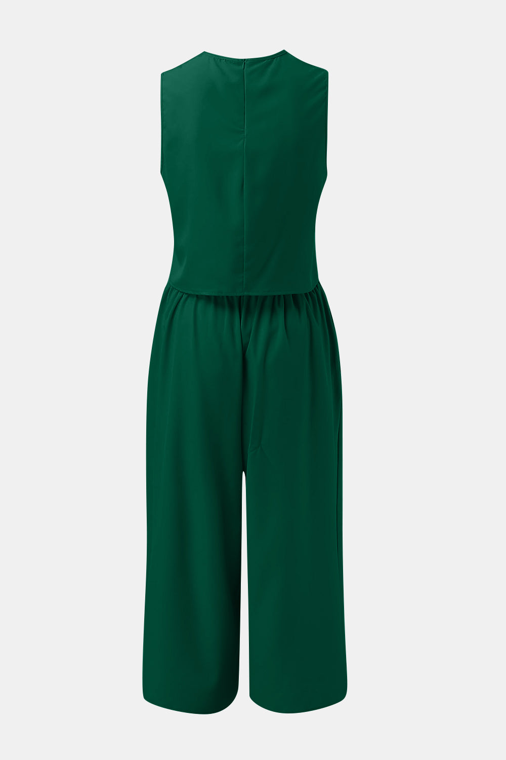 Ensemble haut à col rond et pantalon large